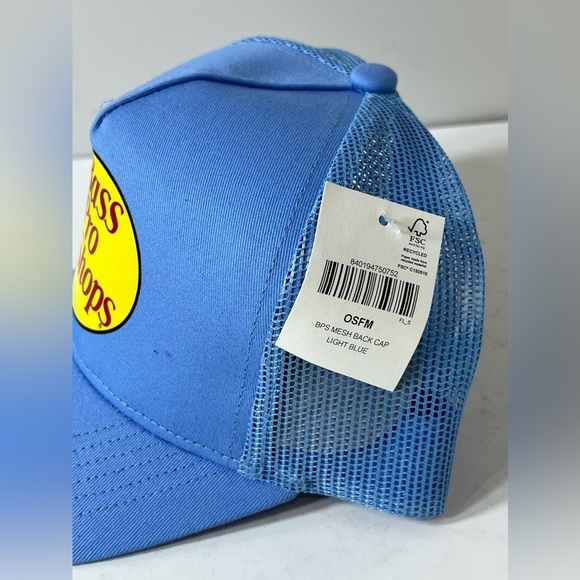 NWT Brand New Bass Pro Shop Light Blue Mesh Back Trucker Har Cap Unisex - Picture 6 of 8